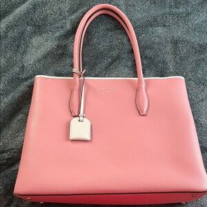 Kate Spade Pink Leather Tote Bag